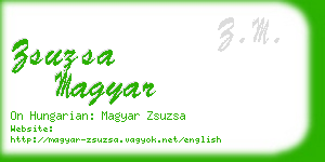 zsuzsa magyar business card